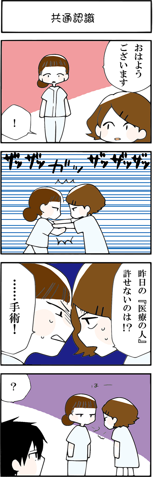 看護師採用マンガ共通認識