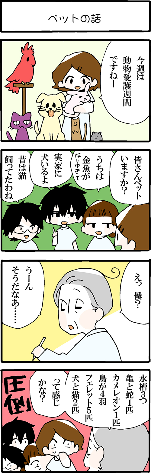 看護師採用マンガペットの話