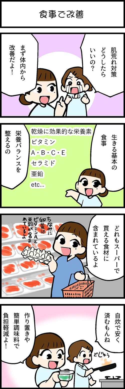 看護師採用マンガ食事で改善